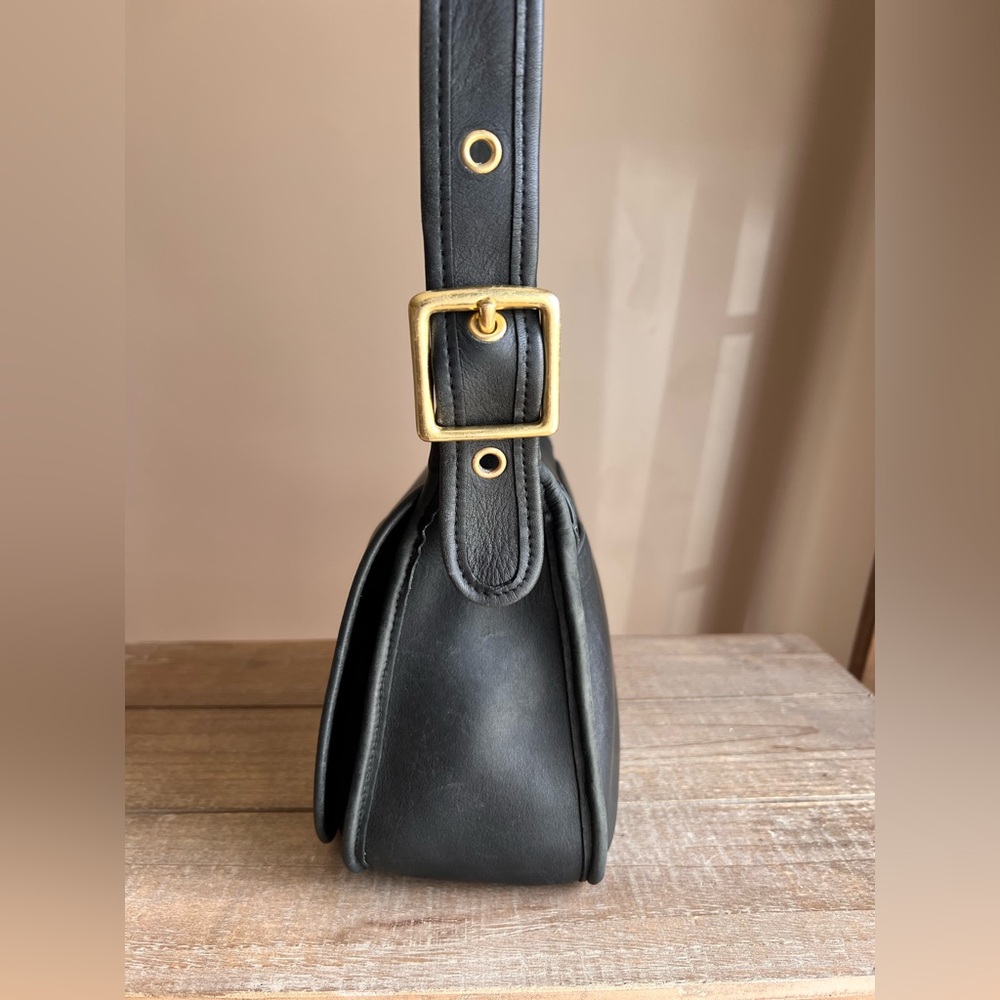 Vintage Coach Patricia Legacy Bag Style 9951 in black glove tanned leather - Picture 5 of 16